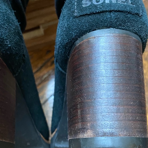 Sorel Farrah Black Suede Mid Calf Boots -Size 7 - Picture 14 of 14